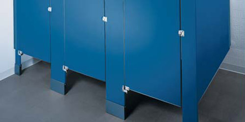 Solid Plastic Restroom Partition